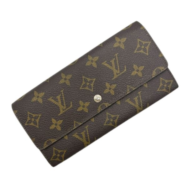 imgrc0096169871 Louis Vuitton Portomone Credit Long Wallet Monogram Canvas Brown