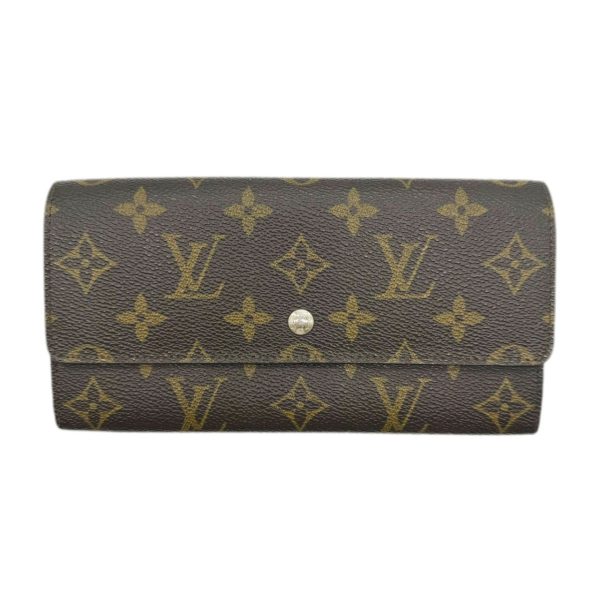 imgrc0096169872 Louis Vuitton Portomone Credit Long Wallet Monogram Canvas Brown