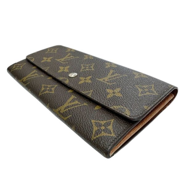 imgrc0096169875 Louis Vuitton Portomone Credit Long Wallet Monogram Canvas Brown