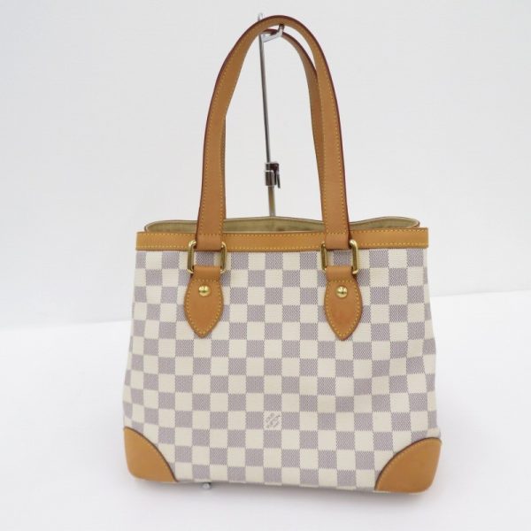 imgrc0096176072 Louis Vuitton Damier Azur Hampstead PM Handbag White