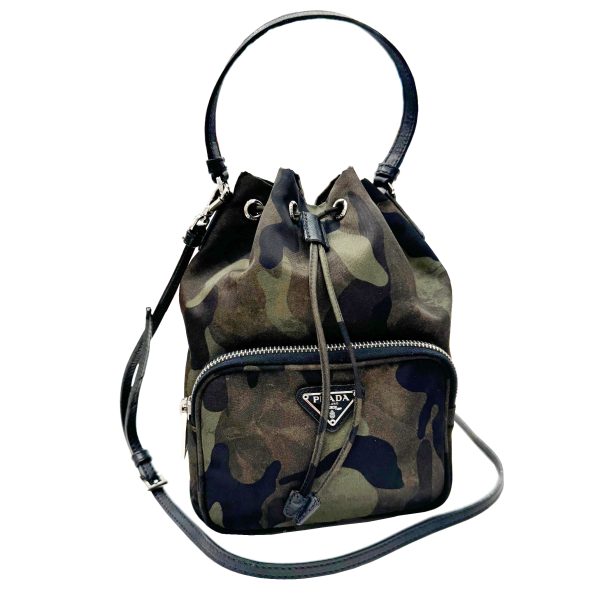 imgrc0096179888 PRADA Tesuto Nylon 2WAY Shoulder Bag Camouflage