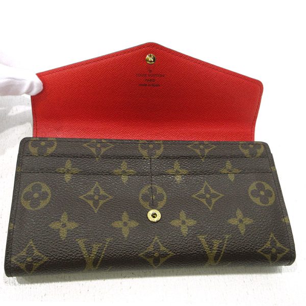 imgrc0096189418 Louis Vuitton Monogram Portefeuille Sara BifLong Wallet Brown