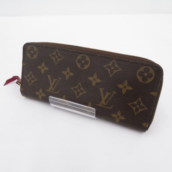 imgrc0096191439 Louis Vuitton Monogram Clemence Fuchsia Long Wallet Brown