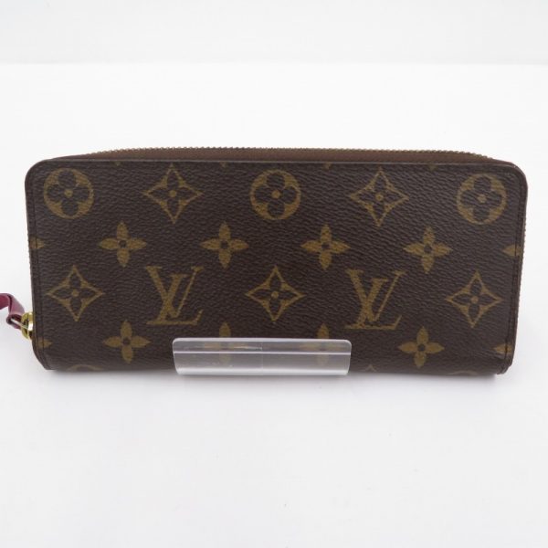 imgrc0096191440 Louis Vuitton Monogram Clemence Fuchsia Long Wallet Brown