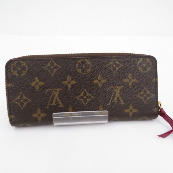 imgrc0096191441 Louis Vuitton Monogram Clemence Fuchsia Long Wallet Brown