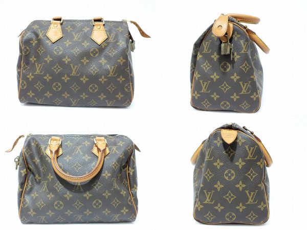 imgrc0096197899 Louis Vuitton Monogram Speedy 25 Handbag Brown