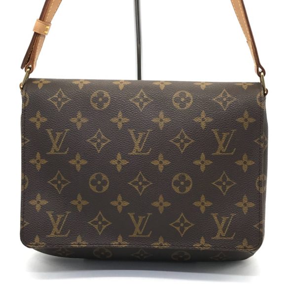 imgrc0096209946 Louis Vuitton Monogram Musette Tango Shoulder Bag Brown