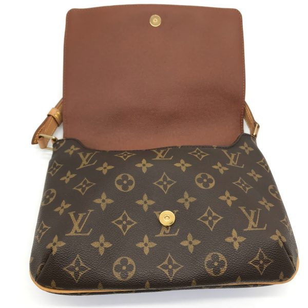 imgrc0096209952 Louis Vuitton Monogram Musette Tango Shoulder Bag Brown