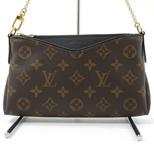 imgrc0096262705 Louis Vuitton Monogram Pallas Clutch 2WAY Bag Brown