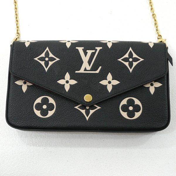 imgrc0096262741 Louis Vuitton Empreinte Pochette Félicie Shoulder Bag Black