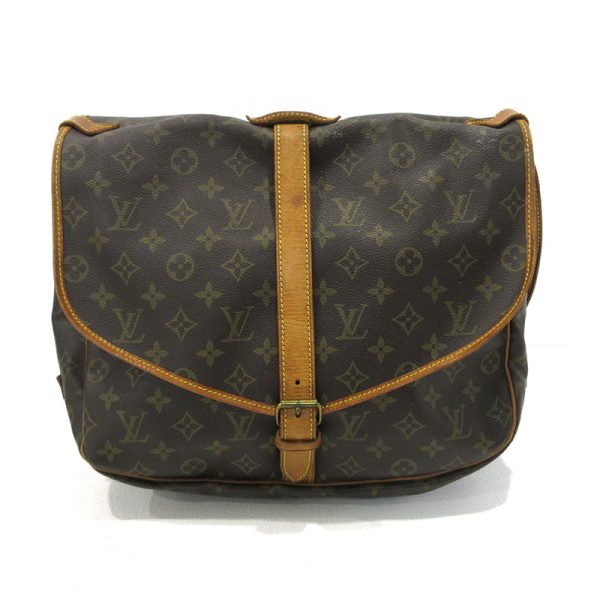 imgrc0096304009 Louis Vuitton Monogram Saumur 35 Shoulder Bag Brown