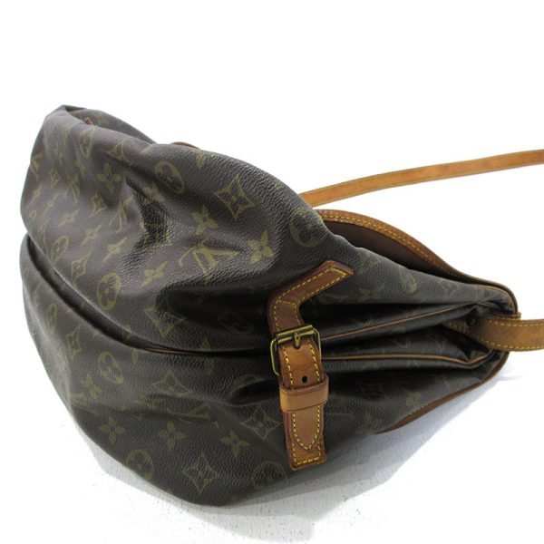 imgrc0096304010 Louis Vuitton Monogram Saumur 35 Shoulder Bag Brown