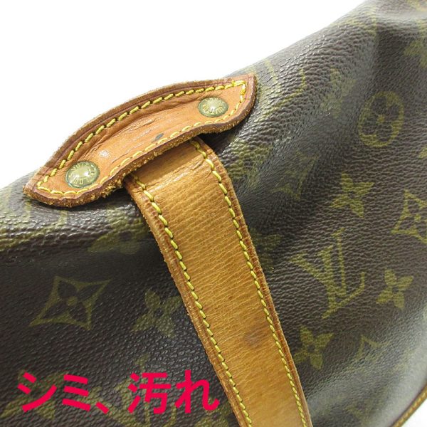 imgrc0096304027 Louis Vuitton Monogram Saumur 35 Shoulder Bag Brown