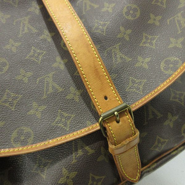 imgrc0096304030 Louis Vuitton Monogram Saumur 35 Shoulder Bag Brown