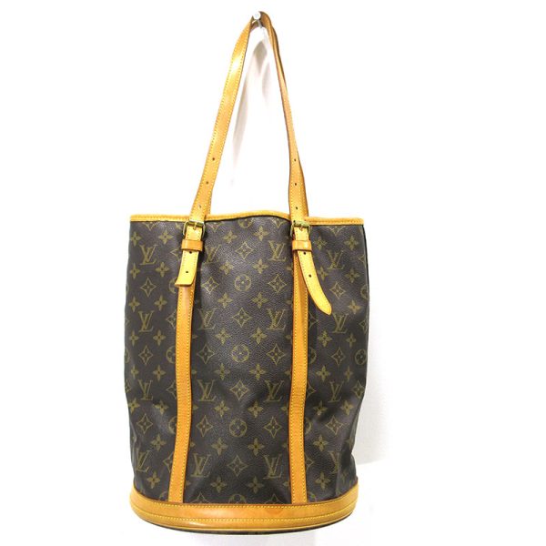 imgrc0096332461 Louis Vuitton Monogram Bucket GM Tote Bag Brown