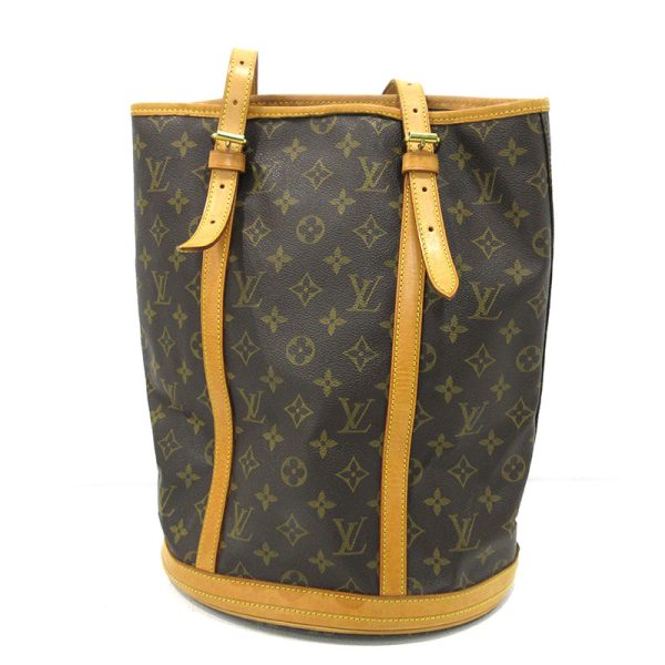 imgrc0096332462 Louis Vuitton Monogram Bucket GM Tote Bag Brown