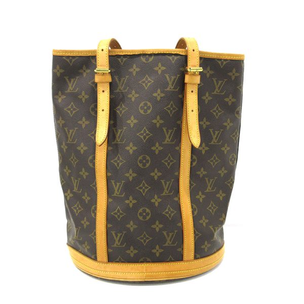 imgrc0096332463 Louis Vuitton Monogram Bucket GM Tote Bag Brown