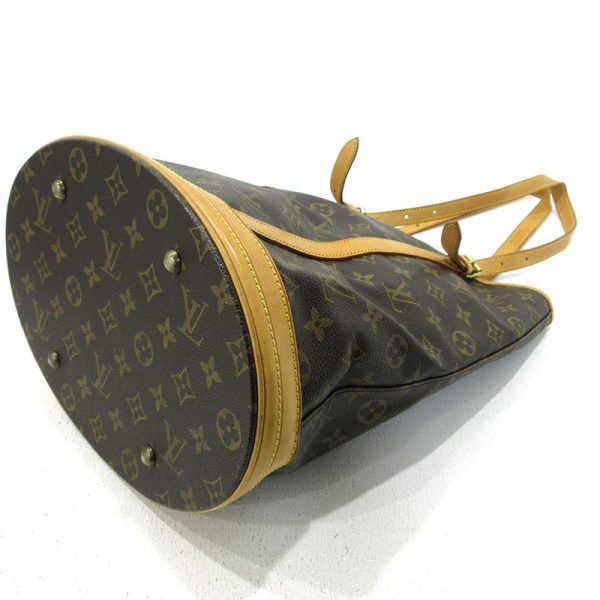 imgrc0096332464 Louis Vuitton Monogram Bucket GM Tote Bag Brown