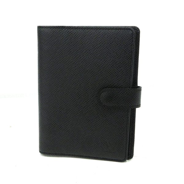 imgrc0096345432 Louis Vuitton Taiga Agenda PM Notebook Black