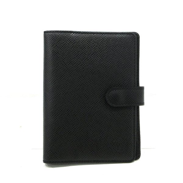 imgrc0096345433 Louis Vuitton Taiga Agenda PM Notebook Black