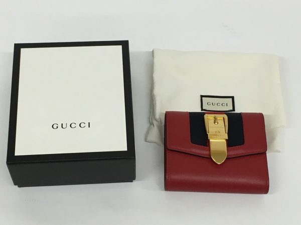 imgrc0096410195 Gucci Sylvie Sherry Line Wallet Red