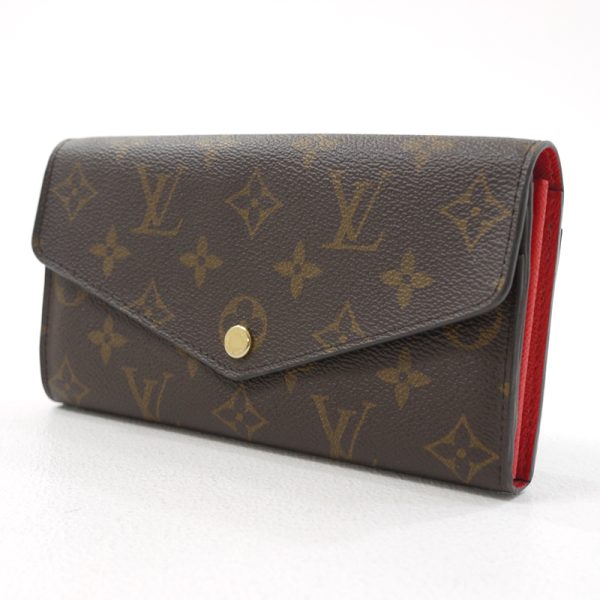 imgrc0096426127 Louis Vuitton Monogram Portefeuille Sara BifLong Wallet Brown