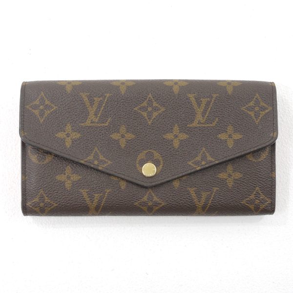 imgrc0096426128 Louis Vuitton Monogram Portefeuille Sara BifLong Wallet Brown