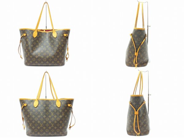 imgrc0096433587 Louis Vuitton Neverfull MM Monogram Tote Bag Brown