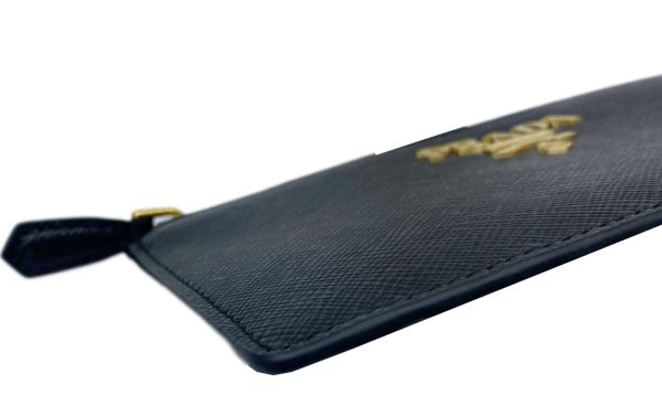 created by Background Eraser PRADA Saffiano Metal Document Holder Black