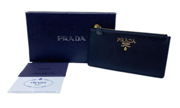 created by Background Eraser PRADA Saffiano Metal Document Holder Black