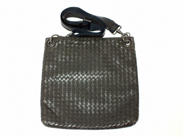 imgrc0096502336 Bottega Veneta Intrecciato Shoulder Bag Black