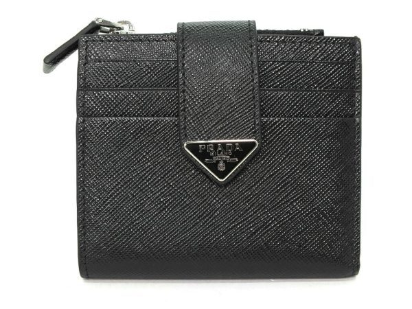 imgrc0096599196 PRADA Saffiano Wallet Black Wallet