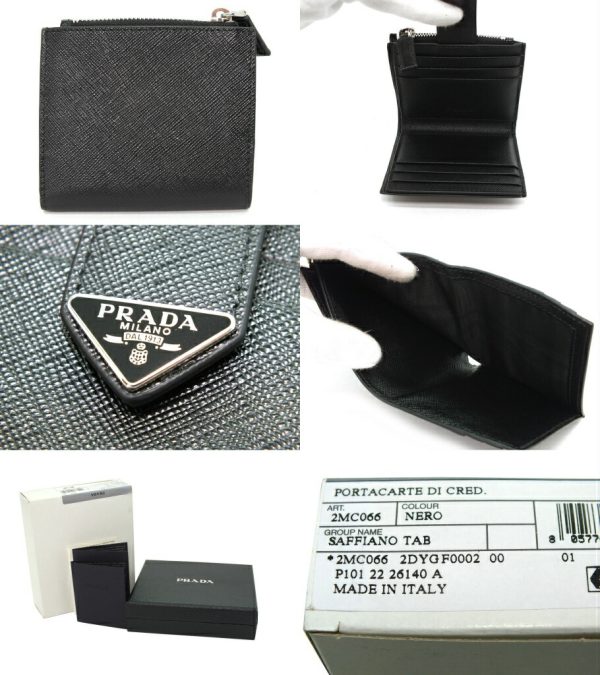 imgrc0096599197 PRADA Saffiano Wallet Black Wallet