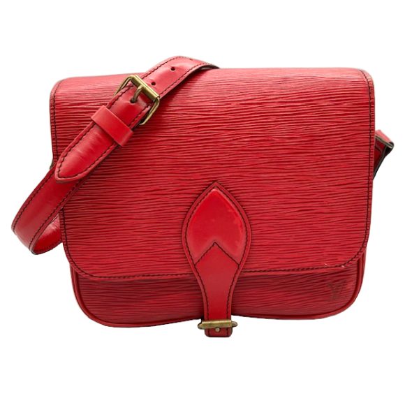 imgrc0096620808 Louis Vuitton Cartesiere Shoulder Bag Epi Leather Red