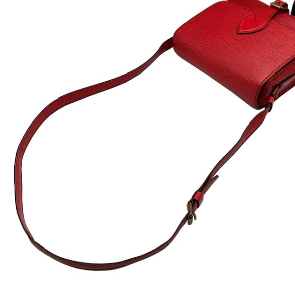 imgrc0096620830 Louis Vuitton Cartesiere Shoulder Bag Epi Leather Red