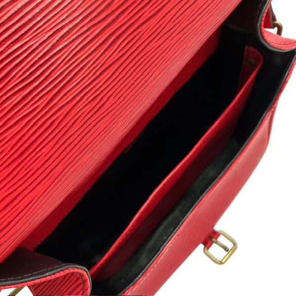 imgrc0096620833 Louis Vuitton Cartesiere Shoulder Bag Epi Leather Red