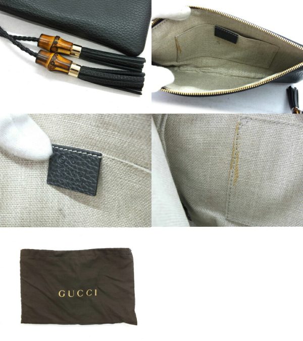 imgrc0096667406 Gucci Bamboo Clutch Bag Black