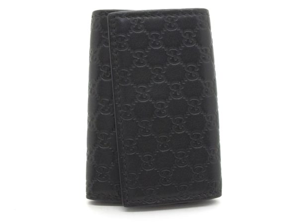 imgrc0096675334 Gucci Micro Guccisima 6 Key Case Black