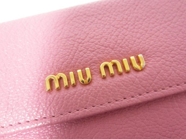 imgrc0096705564 miu miu W hook long wallet MADRAS ROSA pink