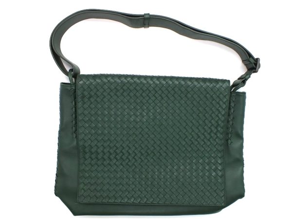 imgrc0096777697 Bottega Veneta Intrecciato Messenger Bag Green