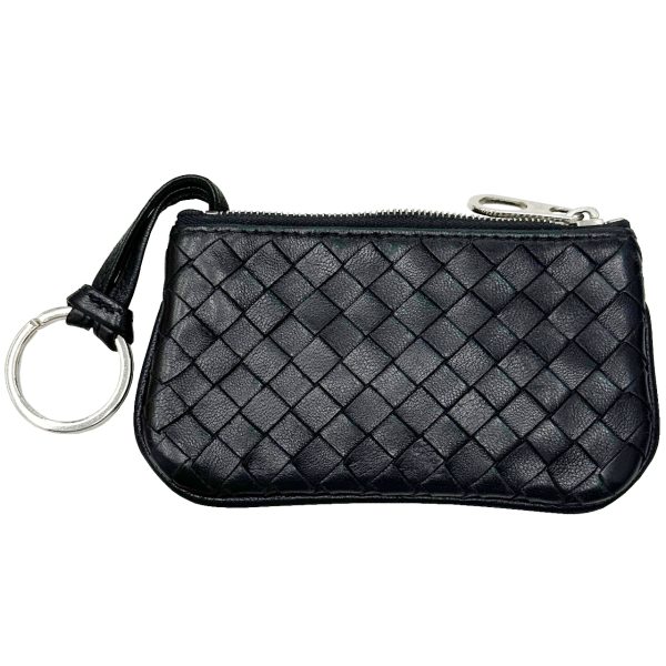 imgrc0096815177 Bottega Veneta Intrecciato Coin Case Leather Black