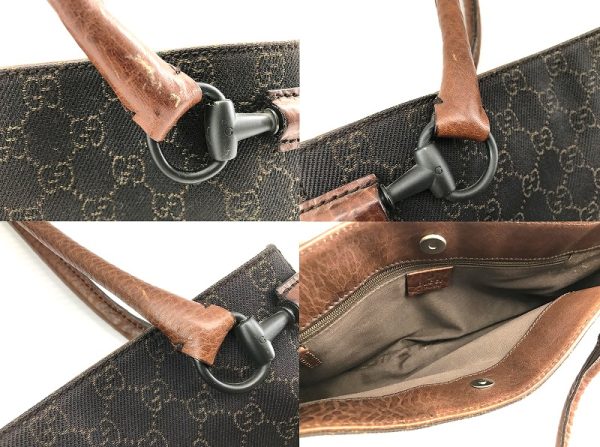 imgrc0096849646 Gucci Horsebit GG Tote Bag Brown