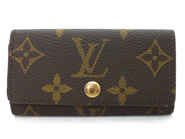 imgrc0096855877 Louis Vuitton Monogram Multicle 4 key Case Key Holder Brown