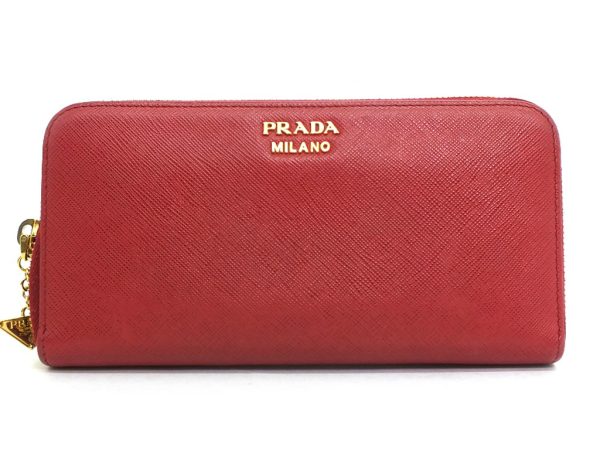 imgrc0096875848 Prada Saffiano Long Wallet Triangle Logo