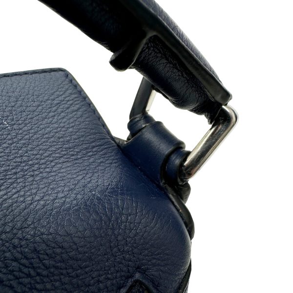 imgrc0096880409 Loewe Puzzle Small 2WAY Handbag Shoulder Bag Soft Grain Calf Navy