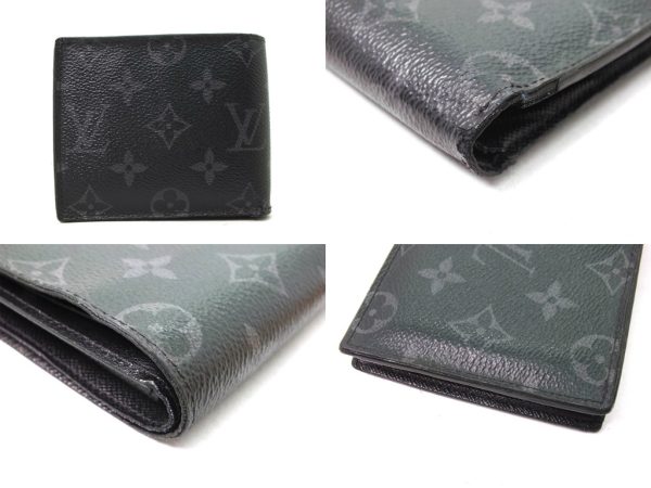 imgrc0096904996 Louis Vuitton Monogram Eclipse Portefeuille Marco Wallet Black