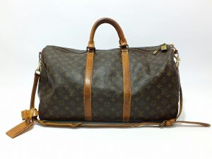 imgrc0097300184 LOUIS VUITTON Monogram PVC Trouville Handbag Brown