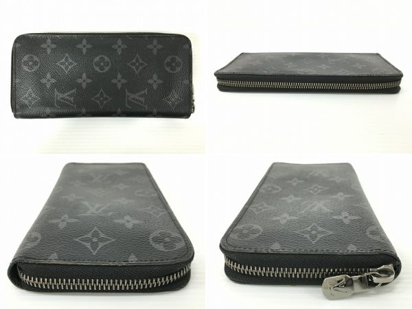 imgrc0097431255 Louis Vuitton Monogram Eclipse Zippy Wallet Long Wallet Black