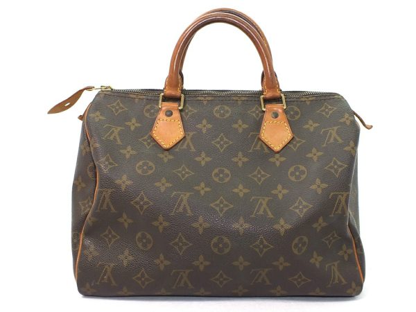 imgrc0097438034 Louis Vuitton Monogram Speedy 30 Handbag Brown