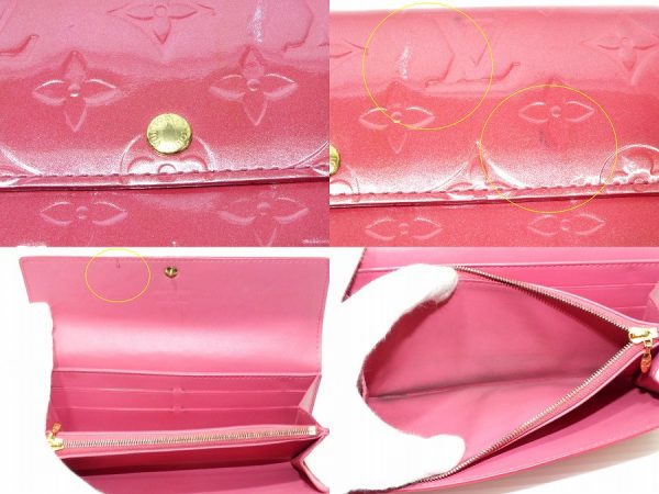 imgrc0097472991 Louis Vuitton Wallet Portefeuille Sarah Monogram Vernis Rose Indian